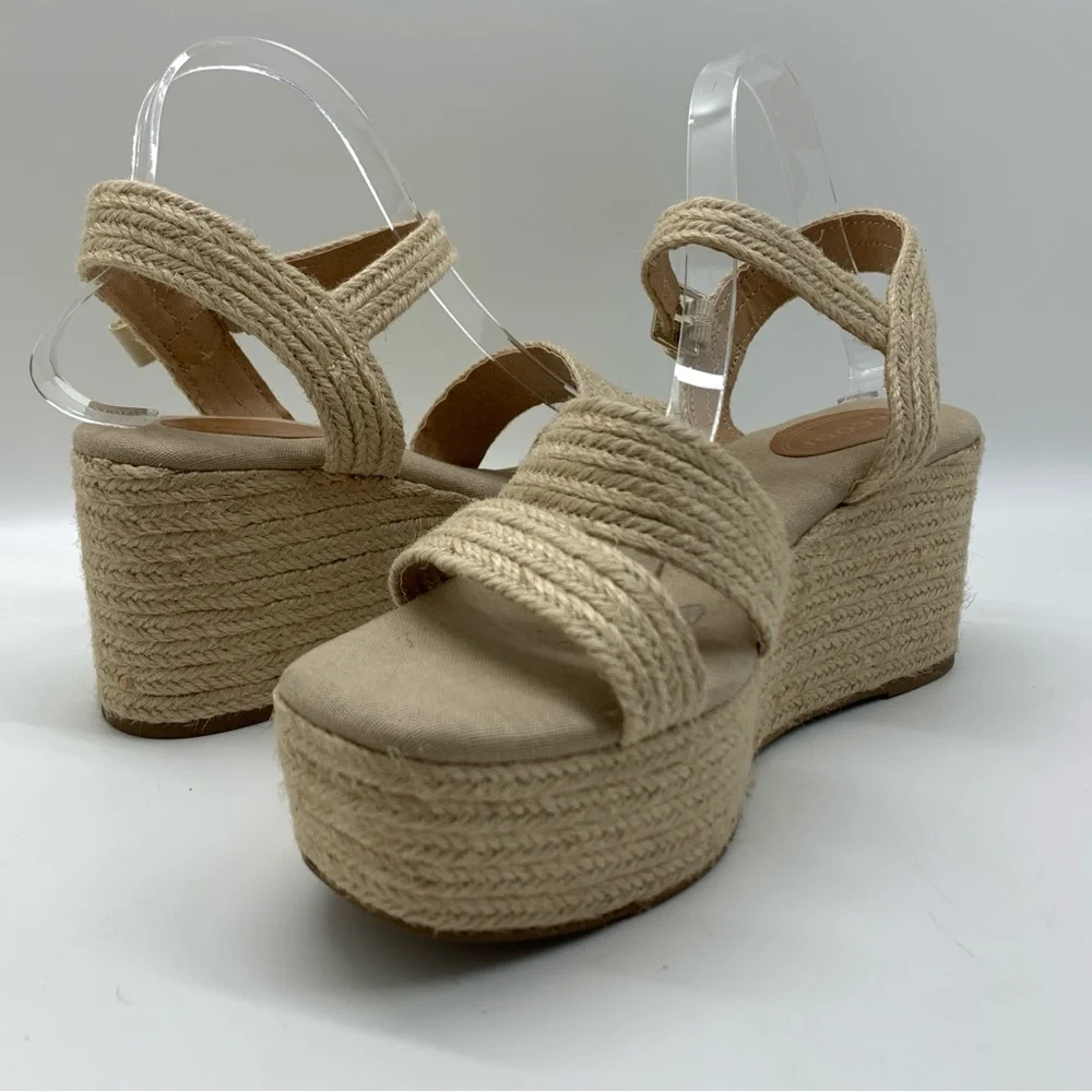 Scoop NYC Women's Jute Wrapped Wedge Sandals Size 10 NWOT - Picture 5 of 14